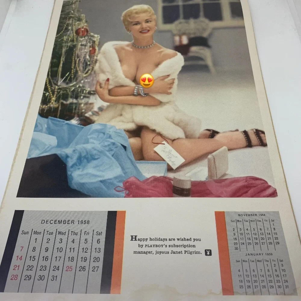 1958 Playboy Playmate Calendar !